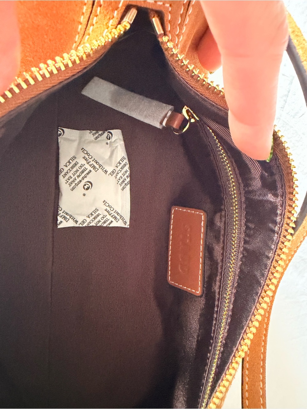 NWT STAUD Mini Taru Suede Shoulder Bag in Tan - Picture 9 of 9